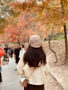 「-のアイテム（その他アウター、ベージュ系）」を使った、MAIZESUMMMさん（レディース・164cm）の春コーディネート