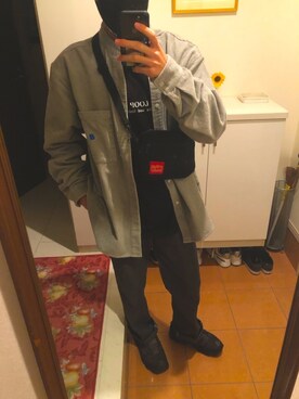 「LOOPのアイテム（トップス）」を使った、ymhiatussnさん（メンズ・174cm）の秋コーディネート