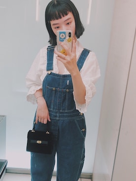 「STELLA McCARTNEY（ステラマッカートニー）のアイテム（ローファー）」を使った、英香さん（レディース・163cm）の夏コーディネート