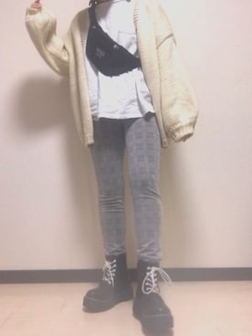 「SNOID（スノイド）のアイテム」を使った、あかりさん（レディース・153cm）の冬コーディネート