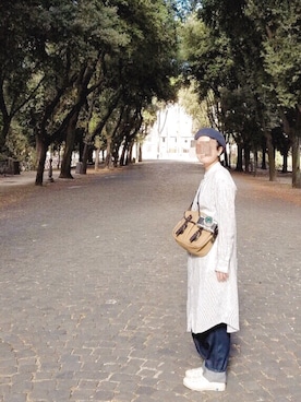 「SMITH（スミス）のアイテム（パンツ）」を使った、𝕄.さん（レディース・158cm）の秋コーディネート