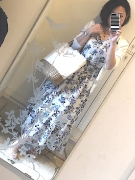 「JUSGLITTY（ジャスグリッティー）のアイテム（ワンピース/ドレス）」を使った、eriさん（レディース・153cm）の夏コーディネート