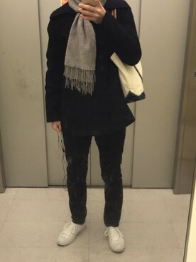 「さむい！」｜やんけーじーさん（メンズ・172cm）の冬コーディネート