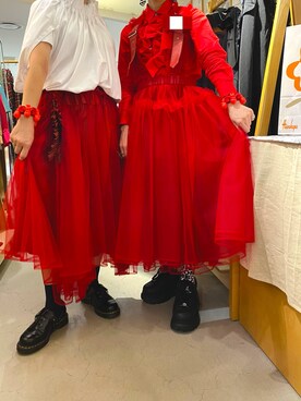 noir kei ninomiya(ノワールケイニノミヤ)のジャンパースカートを ...