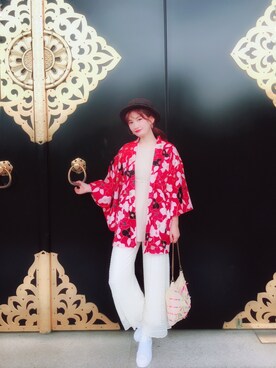 「Another Edition」｜「アイテム（ジャケット/アウター）」を使った、Léa.Dさん（レディース・166cm）の春コーディネート