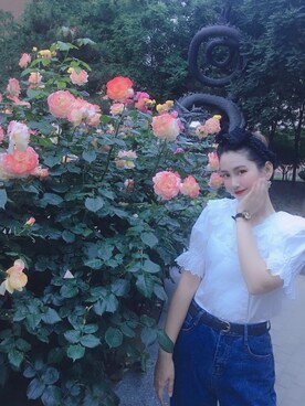 「日系极简」｜「アイテム（腕時計）」を使った、Léa.Dさん（レディース・166cm）の春コーディネート