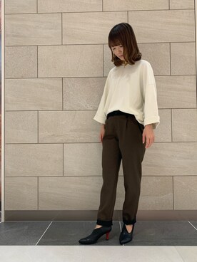 「SRIC（スリック）のアイテム」を使った、napoca有明GARDENさん（レディース・154cm）の秋コーディネート