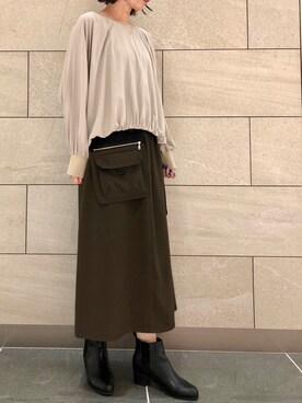 「SRIC（スリック）のアイテム」を使った、napoca有明GARDENさん（レディース・162cm）の秋コーディネート