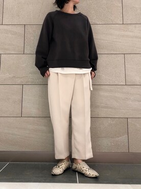 「DONEEYU（ドニーユ）のアイテム」を使った、napoca有明GARDENさん（レディース・162cm）の秋コーディネート