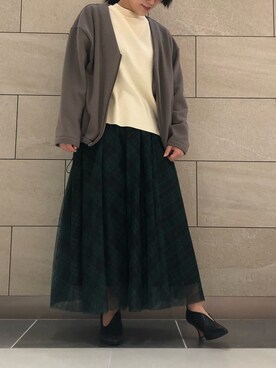 「一押しのアウタースタイル」｜「アイテム（その他）」を使った、napoca有明GARDENさん（レディース・153cm）の冬コーディネート
