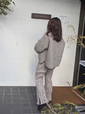 「リブニットパンツ」｜k o t o .さん（レディース・151cm）の冬コーディネート