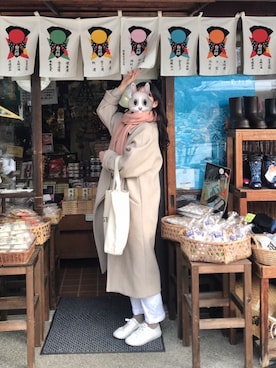 「AIN（エイン）のアイテム」を使った、ryoさん（レディース・164cm）の冬コーディネート