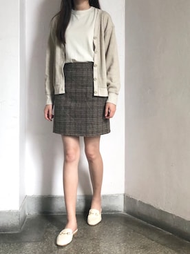 「Taiwan」｜「アイテム（ノーカラージャケット）」を使った、rinaさん（レディース・165cm）の春コーディネート
