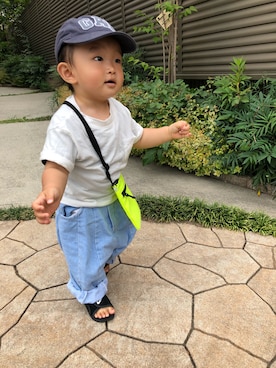 「JOURNAL STANDARD（ジャーナルスタンダード）のアイテム（ショルダーバッグ）」を使った、健太郎さん（キッズ・80cm）の春コーディネート