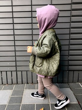 「やっぱりストリートが好き」｜「アイテム（ノーカラージャケット）」を使った、健太郎さん（キッズ・90cm）の秋コーディネート
