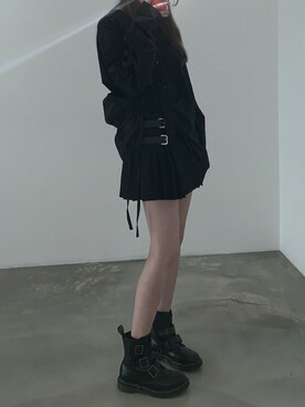 「skirt」｜「アイテム（ブーツ）」を使った、made in koreaさん（レディース・160cm）の冬コーディネート