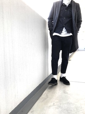 「FACTOTUM（ファクトタム）のアイテム（デニムジャケット）」を使った、ToraOさん（メンズ・166cm）の冬コーディネート