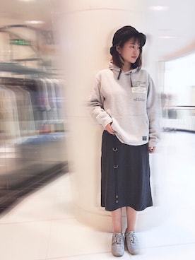 「AVIREX（アヴィレックス）のアイテム（チュニック）」を使った、10EYさん（レディース・167cm）の夏コーディネート