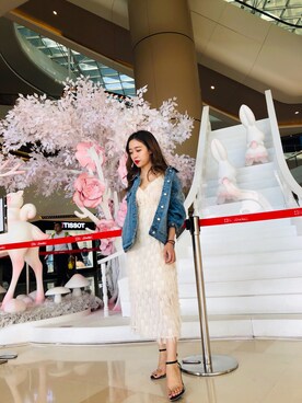 「ONLY（オンリー）のアイテム（ジャケット/アウター）」を使った、queenie 丹丹さん（レディース・155cm）の秋コーディネート