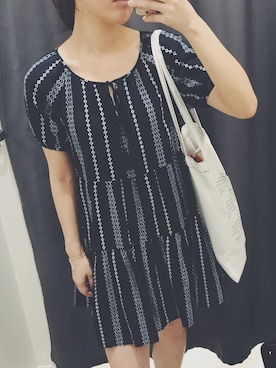 「MIXXO（ミッソ）のアイテム（ワンピース/ドレス）」を使った、Kelly さん（レディース・165cm）の夏コーディネート