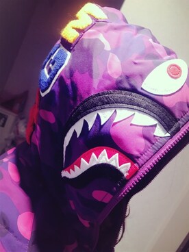 「A BATHING APE（アベイシングエイプ）のアイテム（ジャケット/アウター）」を使った、134340さん（レディース・156cm）の冬コーディネート