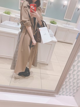 「murua」｜「アイテム（PC・スマホグッズ/家電）」を使った、134340さん（レディース・156cm）の秋コーディネート