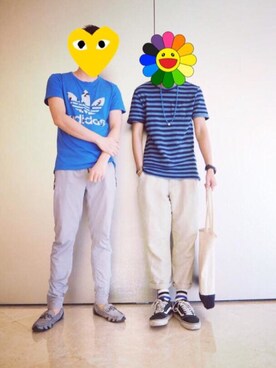 「ADLIB（アドリブ）のアイテム（トップス）」を使った、RAYKI14さん（メンズ・175cm）の夏コーディネート