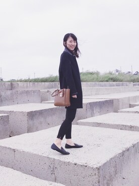 「新竹」｜Caroline さん（レディース・162cm）の冬コーディネート