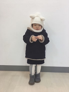 「キッズファッシヨン」｜yorikanatyさん（キッズ・80cm）の冬コーディネート