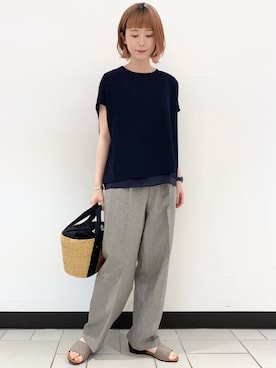 R i oさん（レディース・160cm）の夏コーディネート