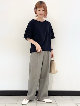 R i oさん（レディース・160cm）の夏コーディネート