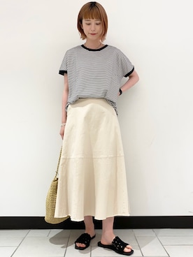 R i oさん（レディース・160cm）の夏コーディネート