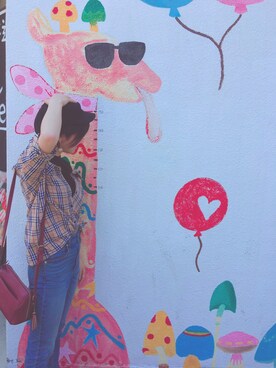 「タータンチェック」｜「アイテム（キャスケット）」を使った、きゃべつさん（レディース・153cm）の夏コーディネート