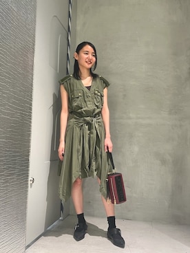 DIESEL レディース 5WAY フラット バレリーナ シューズ DIESEL（ディーゼル）の「レディース 5WAY フラット バレリーナ