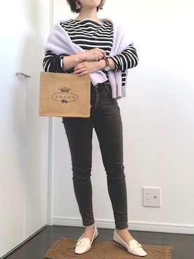 「TOCCA BEAUTY（トッカビューティー）のアイテム」を使った、risaさん（レディース・155cm）の春コーディネート