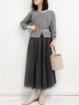 risaさん（レディース・155cm）の冬コーディネート