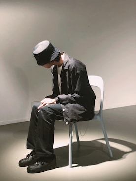 「PULL&BEAR（プルアンドベア）のアイテム（フォーマルスーツ/小物）」を使った、😈😈😈さん（メンズ・170cm）の冬コーディネート