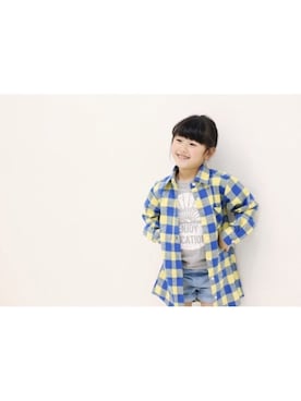 「devirock（デビロック）のアイテム（パンツ）」を使った、devirockさん（キッズ・110cm）の春コーディネート