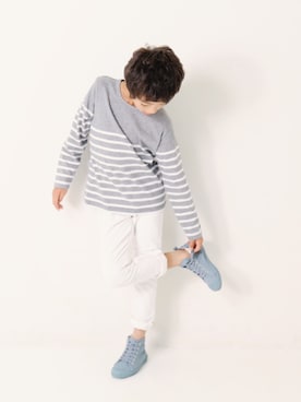 「devirock（デビロック）のアイテム（トップス）」を使った、devirockさん（キッズ・130cm）の春コーディネート