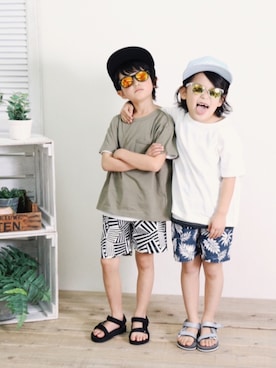 「devirock（デビロック）のアイテム（シューズ）」を使った、devirockさん（キッズ・110cm）の春コーディネート