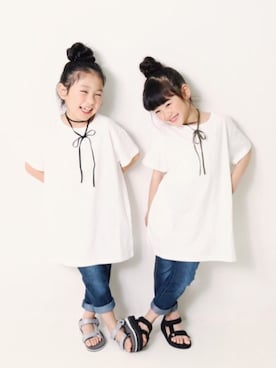 「devirock（デビロック）のアイテム（ワンピース/ドレス）」を使った、devirockさん（キッズ・110cm）の春コーディネート