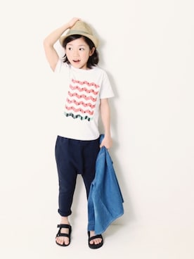 「devirock（デビロック）のアイテム（シューズ）」を使った、devirockさん（キッズ・120cm）の春コーディネート