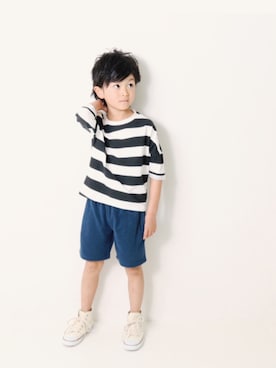 「devirock（デビロック）のアイテム」を使った、devirockさん（キッズ・110cm）の春コーディネート