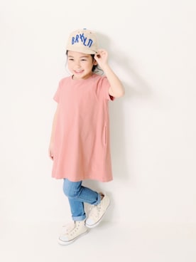 「devirock（デビロック）のアイテム（ワンピース/ドレス）」を使った、devirockさん（キッズ・110cm）の夏コーディネート