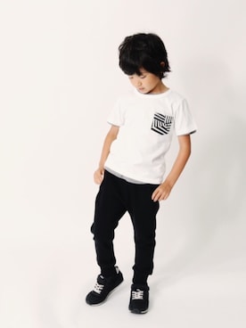 「devirock（デビロック）のアイテム（パンツ）」を使った、devirockさん（キッズ・110cm）の夏コーディネート