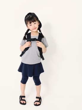 「devirock（デビロック）のアイテム（バッグ）」を使った、devirockさん（キッズ・110cm）の夏コーディネート