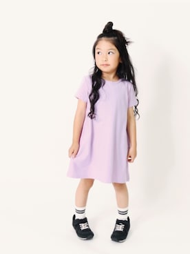 「devirock（デビロック）のアイテム（ワンピース/ドレス）」を使った、devirockさん（キッズ・110cm）の夏コーディネート