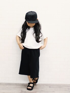「devirock（デビロック）のアイテム（サンダル）」を使った、devirockさん（キッズ・110cm）の夏コーディネート