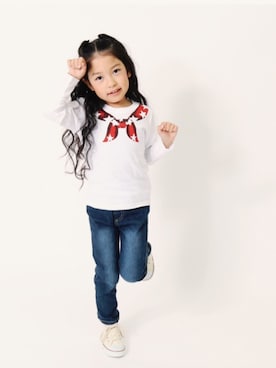 「devirock（デビロック）のアイテム（パンツ）」を使った、devirockさん（キッズ・110cm）の夏コーディネート