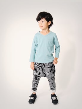 「devirock（デビロック）のアイテム」を使った、devirockさん（キッズ・110cm）の夏コーディネート